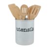 Large White Utensil Holder Kitchen Utensil Crock