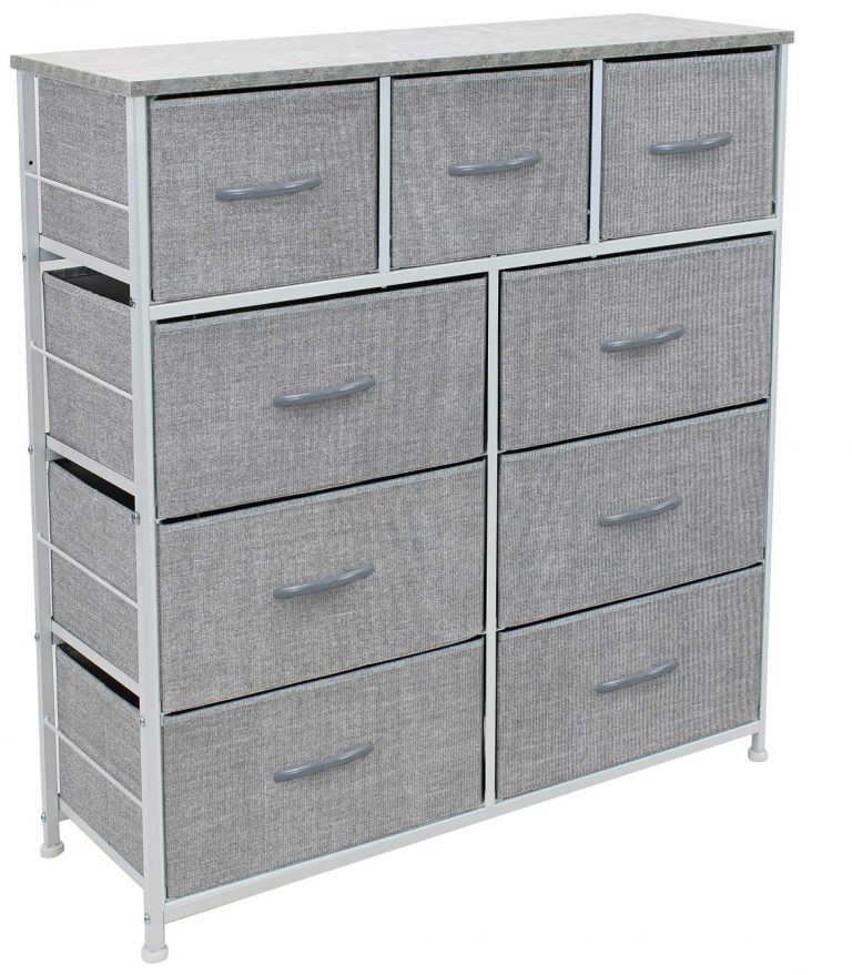Sorbus Dresser with 9 Drawers - Furniture Storage Chest Tower