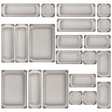 Kootek 21 Pcs Desk Drawer Organizer Trays 4-Size, Bathroom Drawer