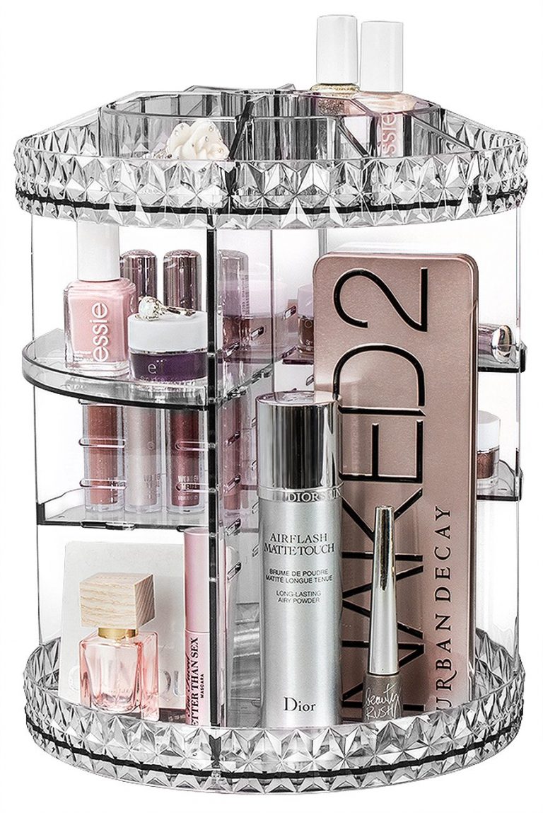 Sorbus Rotating Makeup Organizer, 360° Rotating Adjustable Carousel Storage