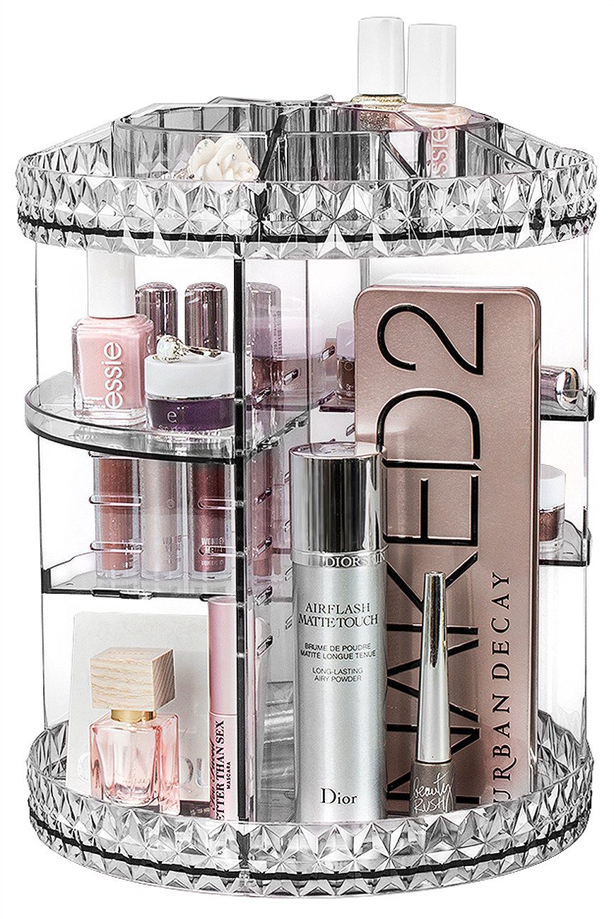 Sorbus Rotating Makeup Organizer, 360° Rotating Adjustable Carousel Storage