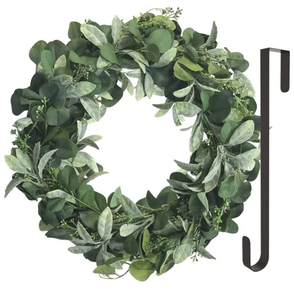 Uptown Styling: Front Door Wreath with Wreath Door Hanger