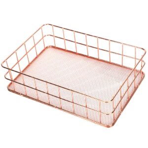 Stainless Steel Metal Wire Storage Baskets for Kitchen Shelf