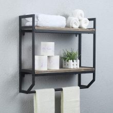 Rustic Bathroom Shelves Wall Mounted