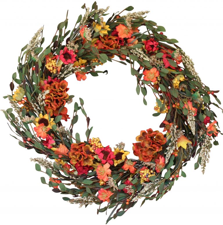 The Wreath Depot Nashua Blossom Fall Front Door Wreath