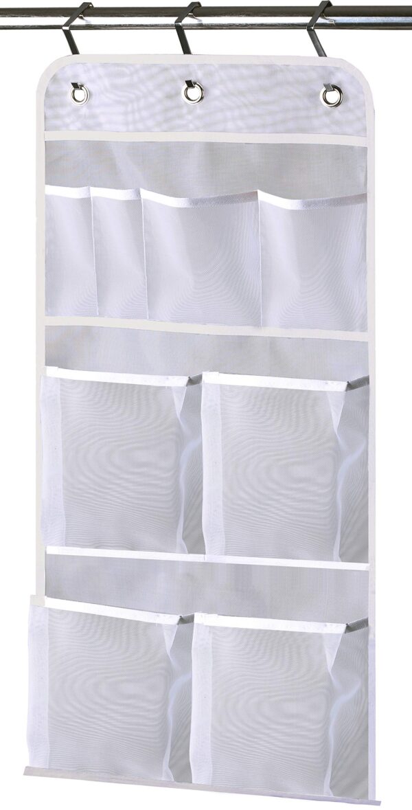 Misslo Hanging Mesh Pockets Hold 340oz/1000ml Shampoo Shower Organizer