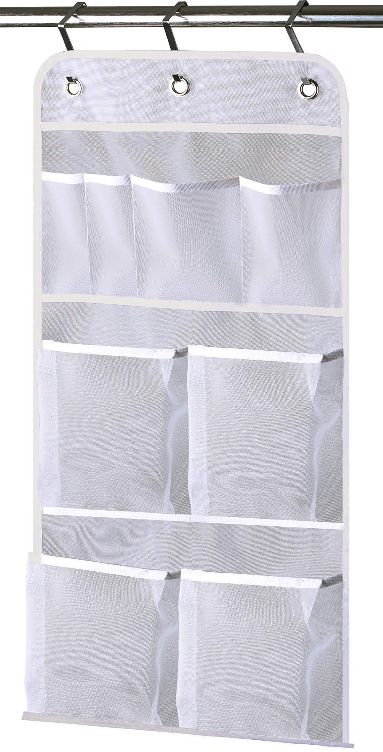 Misslo Hanging Mesh Pockets Hold 340oz/1000ml Shampoo Shower Organizer