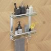 BESy Heavy Duty Lavatory Glass Bathroom Shelf