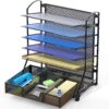 Document File Tray Organizer with Supplies
