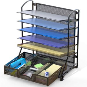 Document File Tray Organizer with Supplies