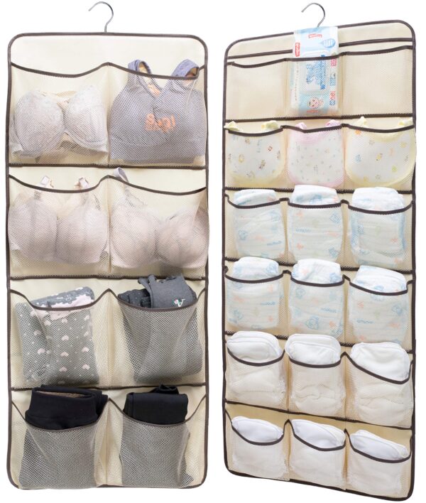 Dual-Sided Hanging Closet Organizer for Underwear