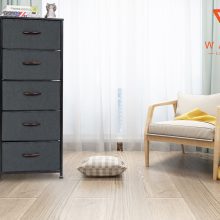 WAYTRIM Vertical Dresser Storage Tower with 5 Drawers