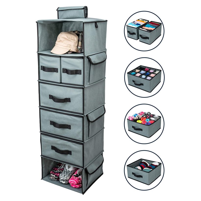 SMIRLY Hanging Closet Organizer Shelves.