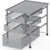 Tier Sliding Basket Organizer Drawer