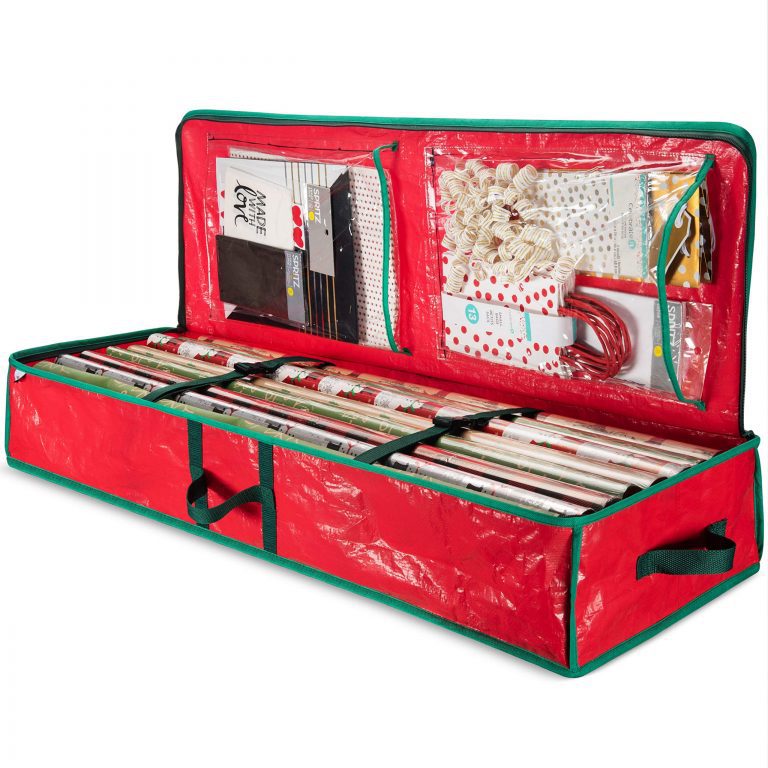 ZOBER PE Underbed Gift Wrap Organizer, Interior Pockets