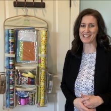 Clutter Keeper Deluxe Hanging Gift Wrap Storage Organizer