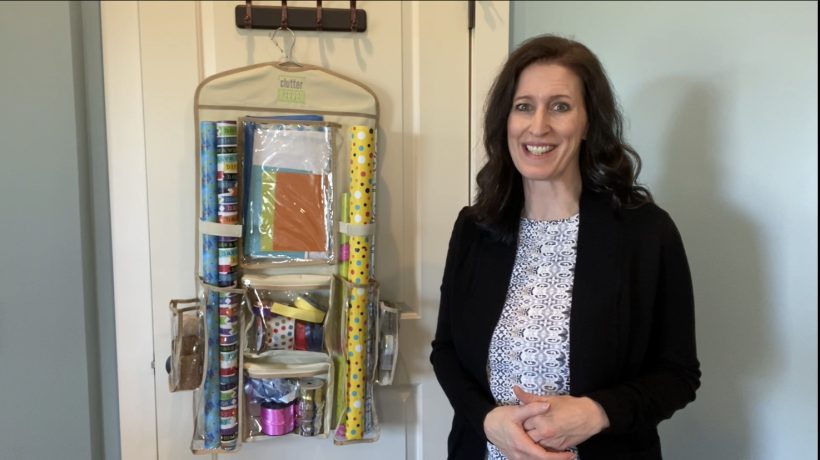 Clutter Keeper Deluxe Hanging Gift Wrap Storage Organizer