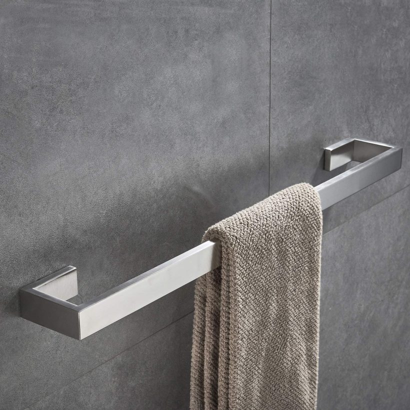 Square Towel Bar Wall Mounted Bathroom