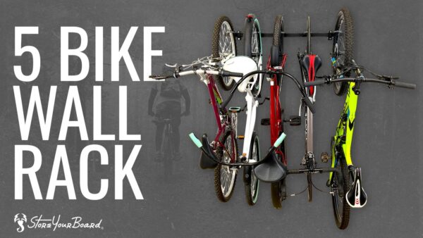 Bike Storage Rack, Holds 5 Bicycles