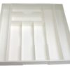 White Expanding Kitchen Drawer Organizer