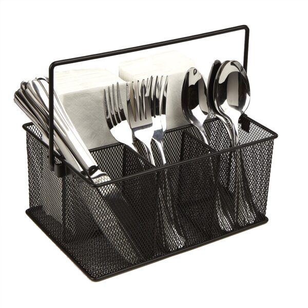 Basket Organizer, Utensil Holder, Forks, Spoons, Knives