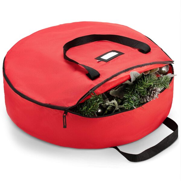 Zober Christmas Holiday Wreath Storage Bag
