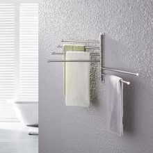 KES Swing Out Towel Bar SUS Stainless Steel, 6-Bar