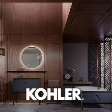 KOHLER Frameless Double Door 30 Inch x 26 Inch