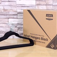 Premium Non Slip Velvet Hangers 360-degree rotatable Hook