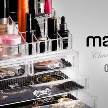Clear Cosmetic Storage Organizer Jewelry and Hair Accessories