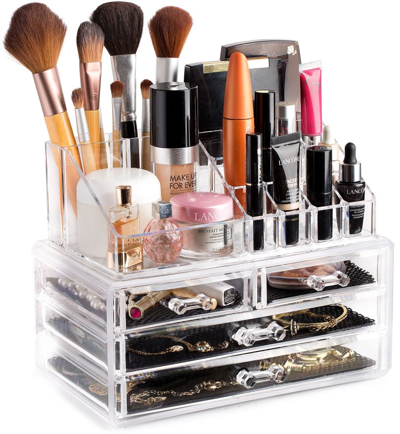 Clear Cosmetic Storage Organizer Jewelry and Hair Accessories