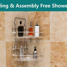 No drilling basket holder wall mounted for kitchen