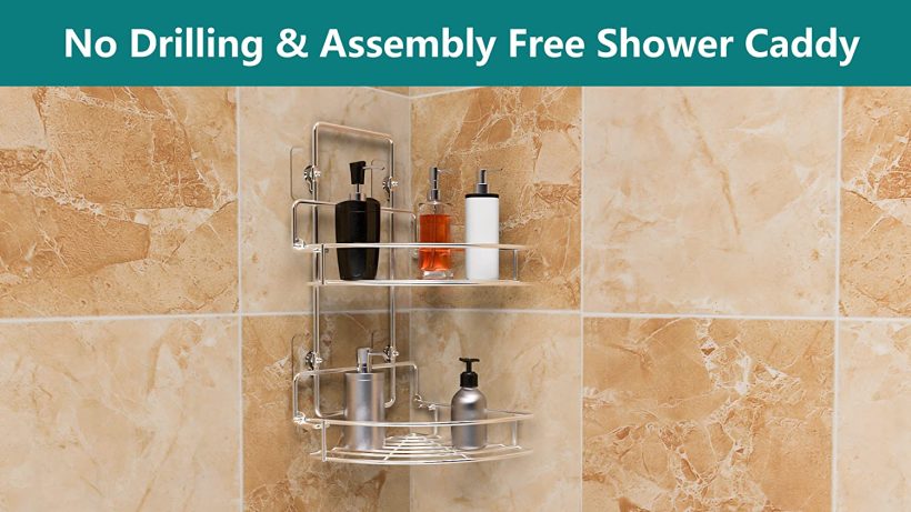 No drilling basket holder wall mounted for kitchen