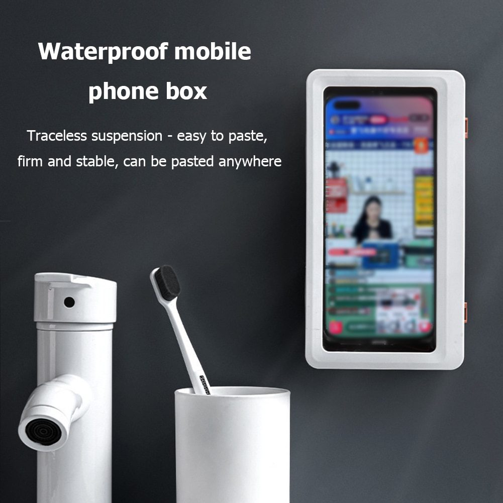 Phone Holder Waterproof Storage Case Box Wall Mounted tidyvo.com Phone Holder Waterproof Storage Case Box Wall Mounted - tidyvo.com