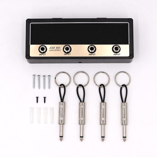 Rock Out with Style: Guitar Keychain Holder Jack Electric Key Rack