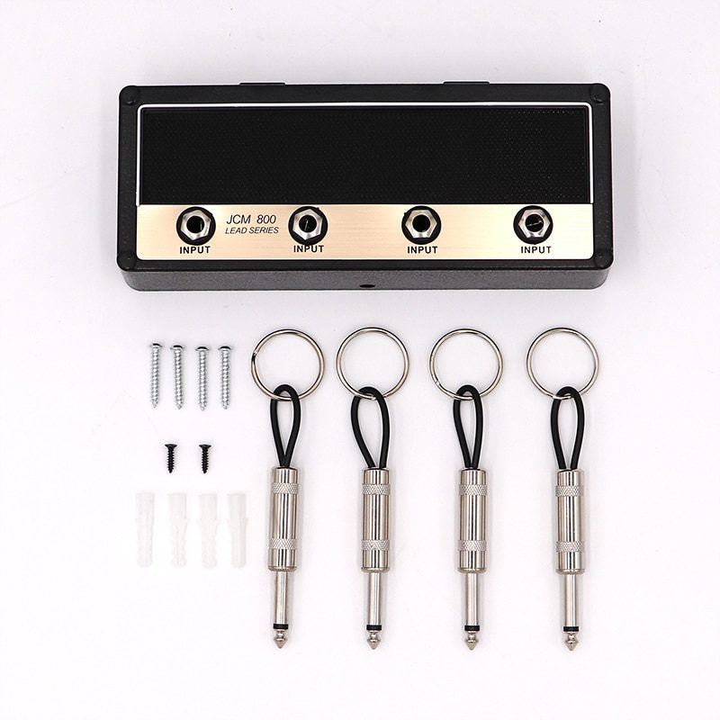 Rock Out with Style: Guitar Keychain Holder Jack Electric Key Rack