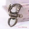 Ride in Style: Heavy Duty Brass Motorcycle Biker Clasp Key Chain Fob