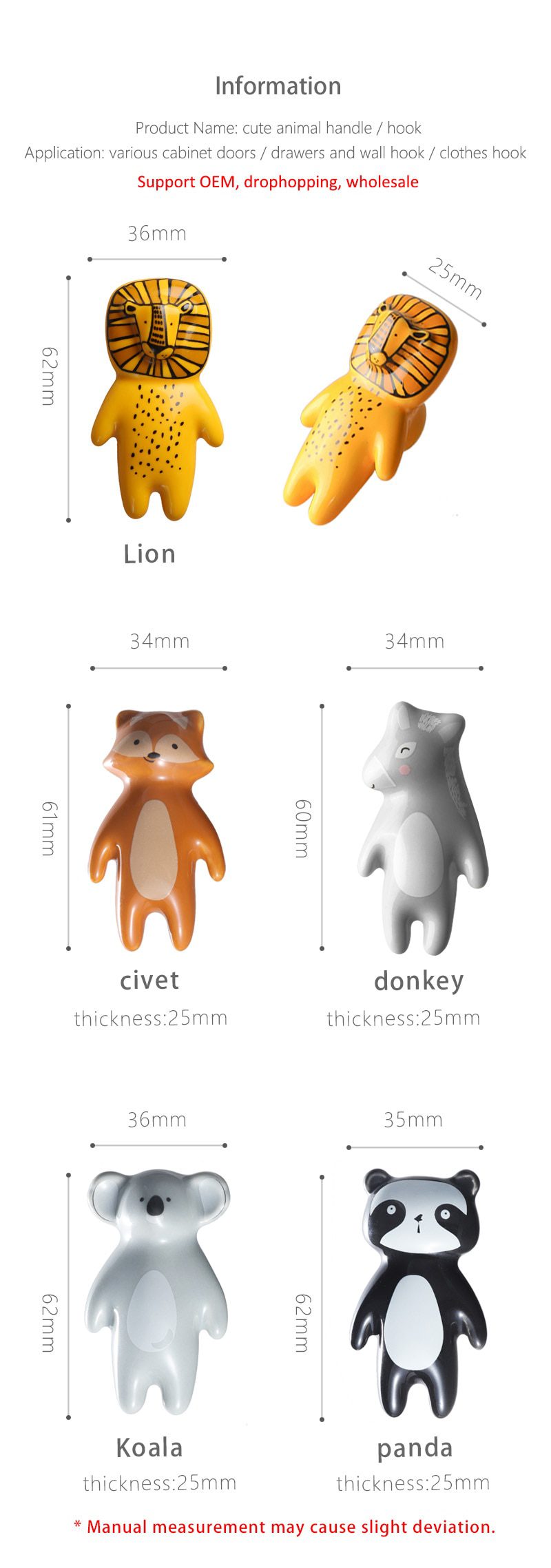 Nordic Animal Wall Hooks: Ceramic Furniture Hangers for a Unique Touch tidyvo.com 2