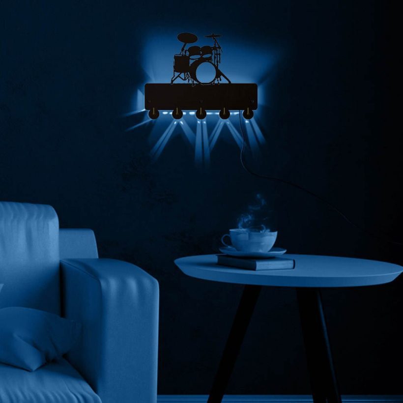 LED Wall Hook Drum Kit Multi-color