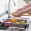 Retractable Sink Drain Basket Storage Rack for Kitchen