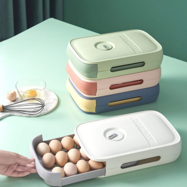 Refrigerator Eggs Holder Organizer Box