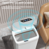 15L Smart Sensor Bathroom Trash Can – Automatic Bagging & Touchless Operation