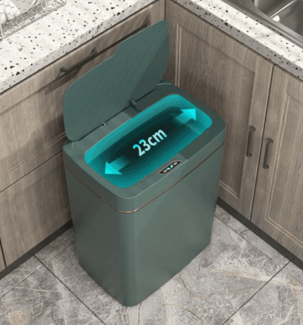 15L Smart Sensor Bathroom Trash Can – Automatic Bagging & Touchless Operation