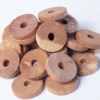 10-piece set of natural cedar blocks for moth protection and odor absorption, ideal for closets, drawers, and storage areas.