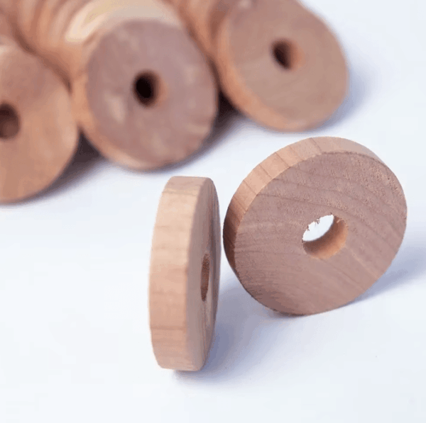 10Pcs Natural Cedar Block Set – Moth Repellent and Odor Absorber for Clothes Storage