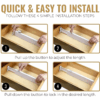 Adjustable Foam-Padded Drawer Dividers – Perfect for Organizing Clothes and Cosmetics in Your Dresser