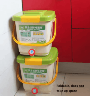 9L Bokashi Compost Bin – compact, odor-free household fermentation tank for food waste recycling and fertilizer production
