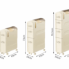 Slim Bathroom Organizer with Floor-to-Ceiling Storage – Ideal for Narrow Spaces & Toilet-Side Areas