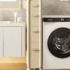 Slim Bathroom Organizer with Floor-to-Ceiling Storage – Ideal for Narrow Spaces & Toilet-Side Areas
