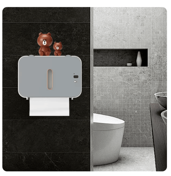 Smart Sensor Tissue Box – Waterproof & Intelligent Induction for Hands-Free Bathroom Use